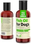 Deley Naturals Huile de poisson pour chiens 2X Oméga - Huile de poisson islandaise pour chiens - Suppléments pour chiens avec Omega 3 6 9 pour la peau et l'immunité - Vitamines et suppléments EPA & DHA pour un bien-être optimal - 946ml