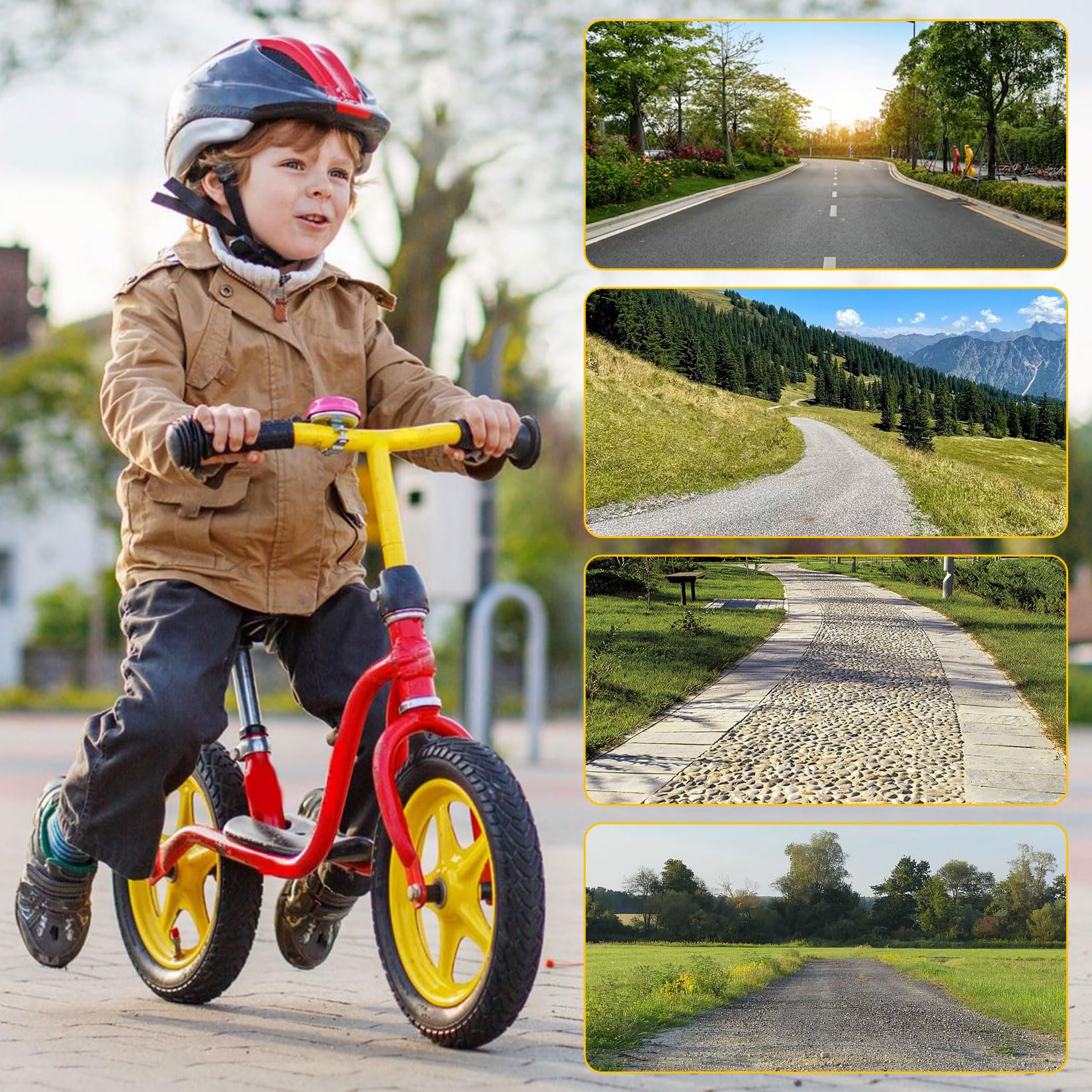 12 pollici Passeggino Tubo con valvola angolare 45°, 2 pezzi 12 X 2 1/8 tubo flessibile per passeggino, bicicletta, scooter, triciciclo