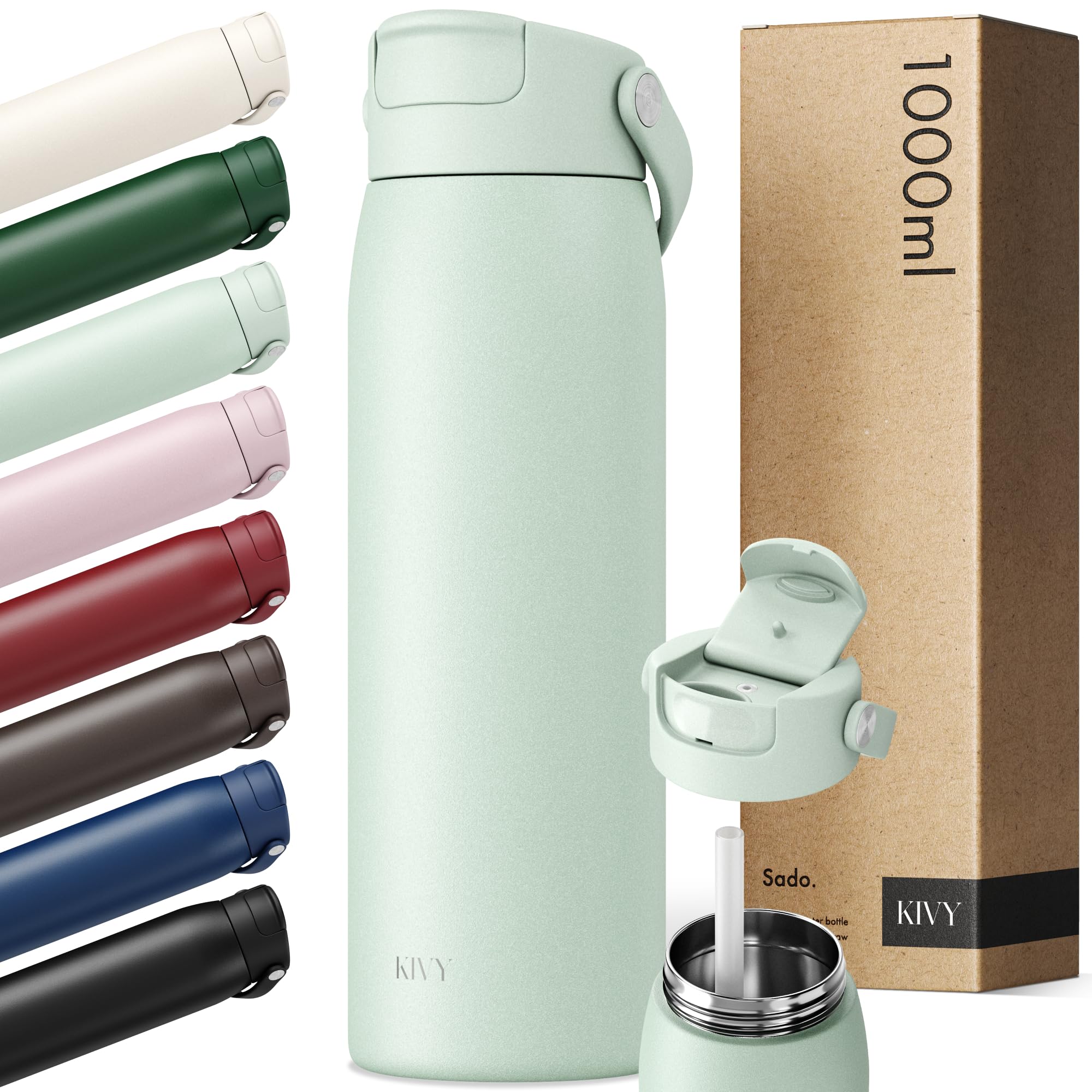 KIVY Flasche mit Strohhalm