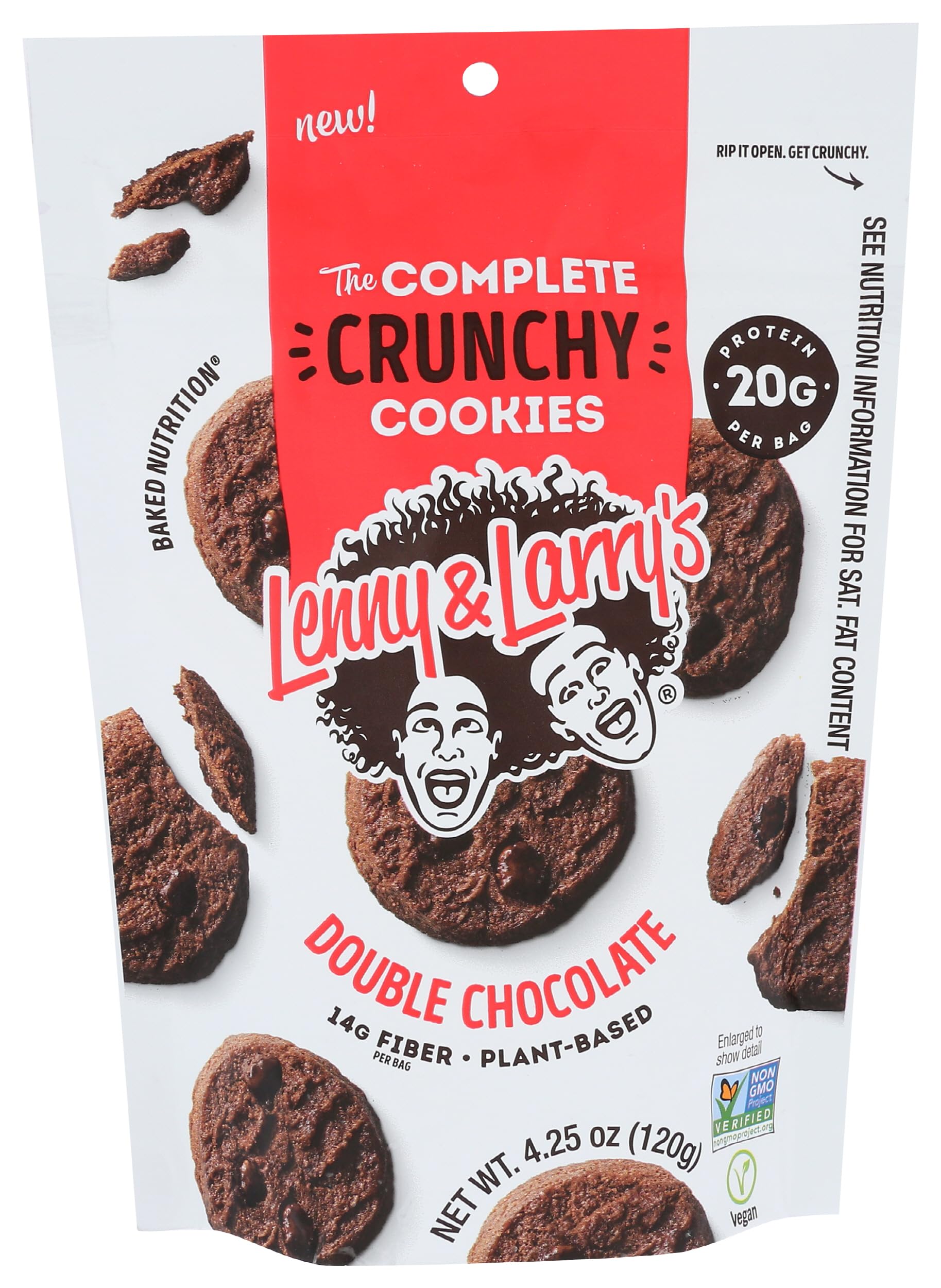 Lenny & Larry'sThe Complete Crunchy Double Chocolate Cookies, 4.25 OZ