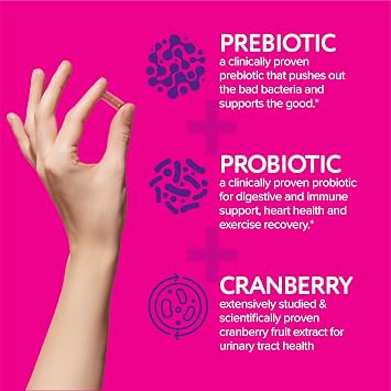 Florajen Womens Probiotic with Cranberry, 30 Capsules