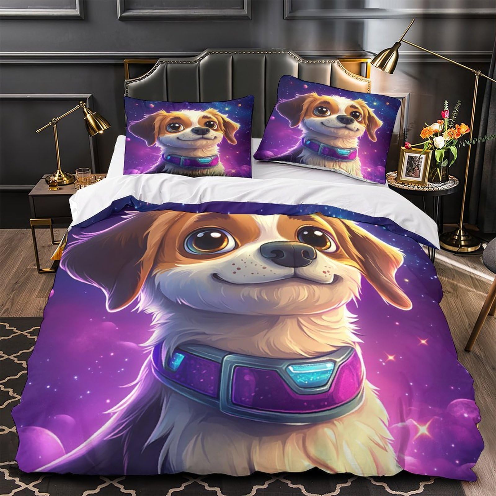 Housse de couette 3D imprimée parure de lit double 200x200 résistante