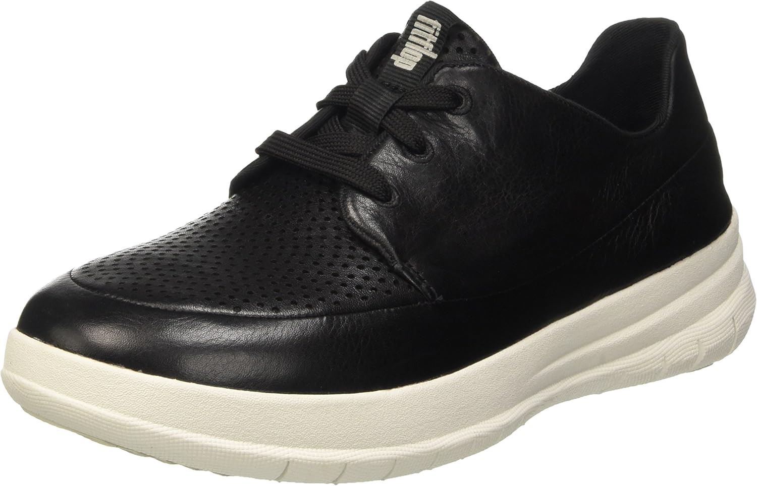 FitFlop Women's Flatform Pumps Sneaker 7 UK Black Black Antracite 402