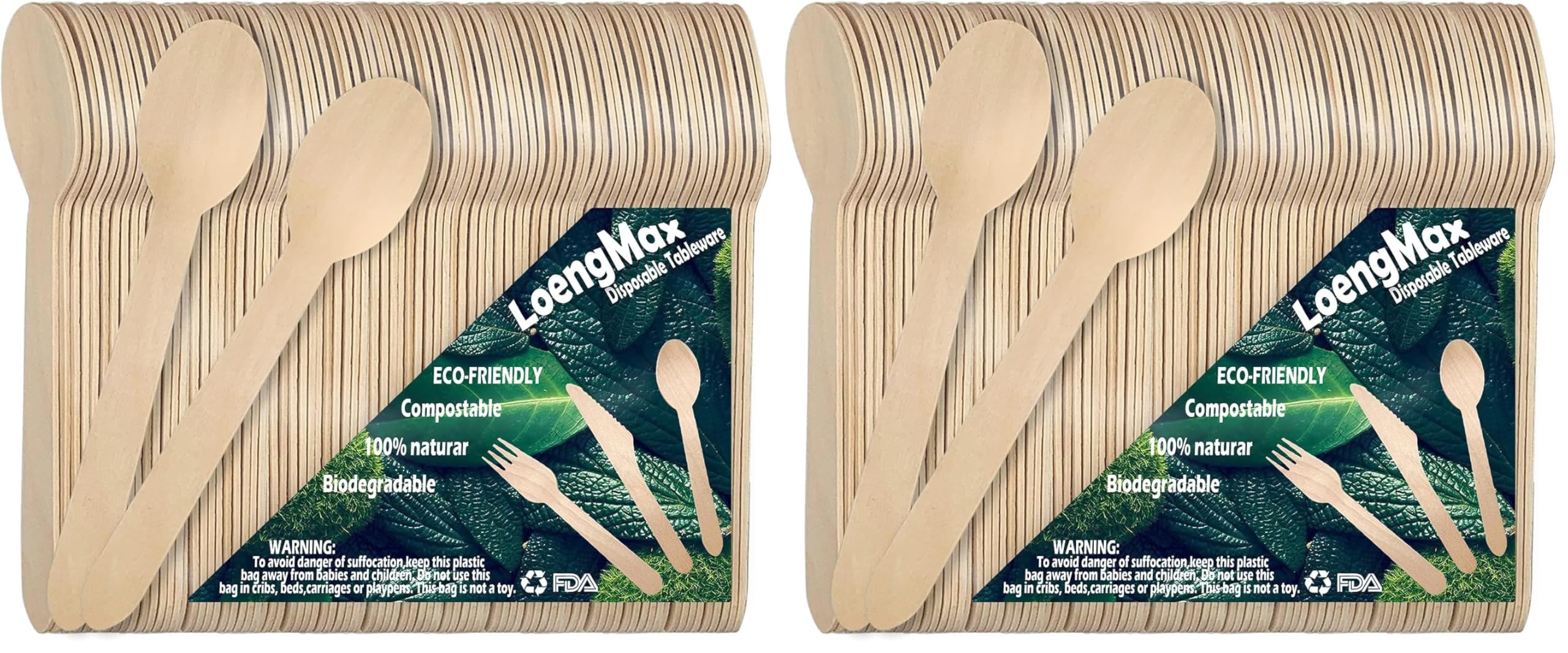 Cuillères jetables en bois contre la pollution plastique de vos événements