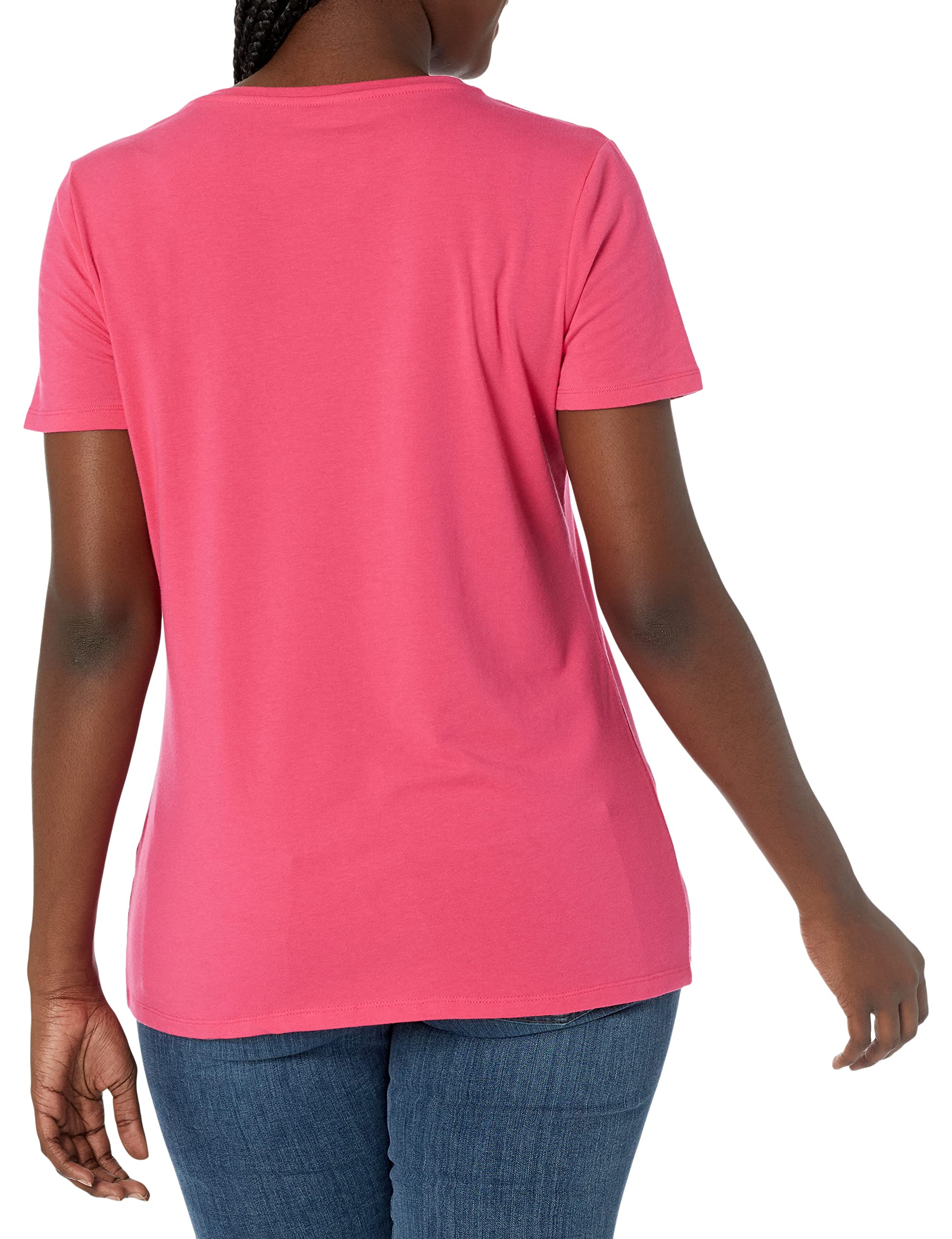 Amazon Essentials T-Shirt Girocollo a Maniche Corte con vestibilità Classica Donna, Confezioni Multiple