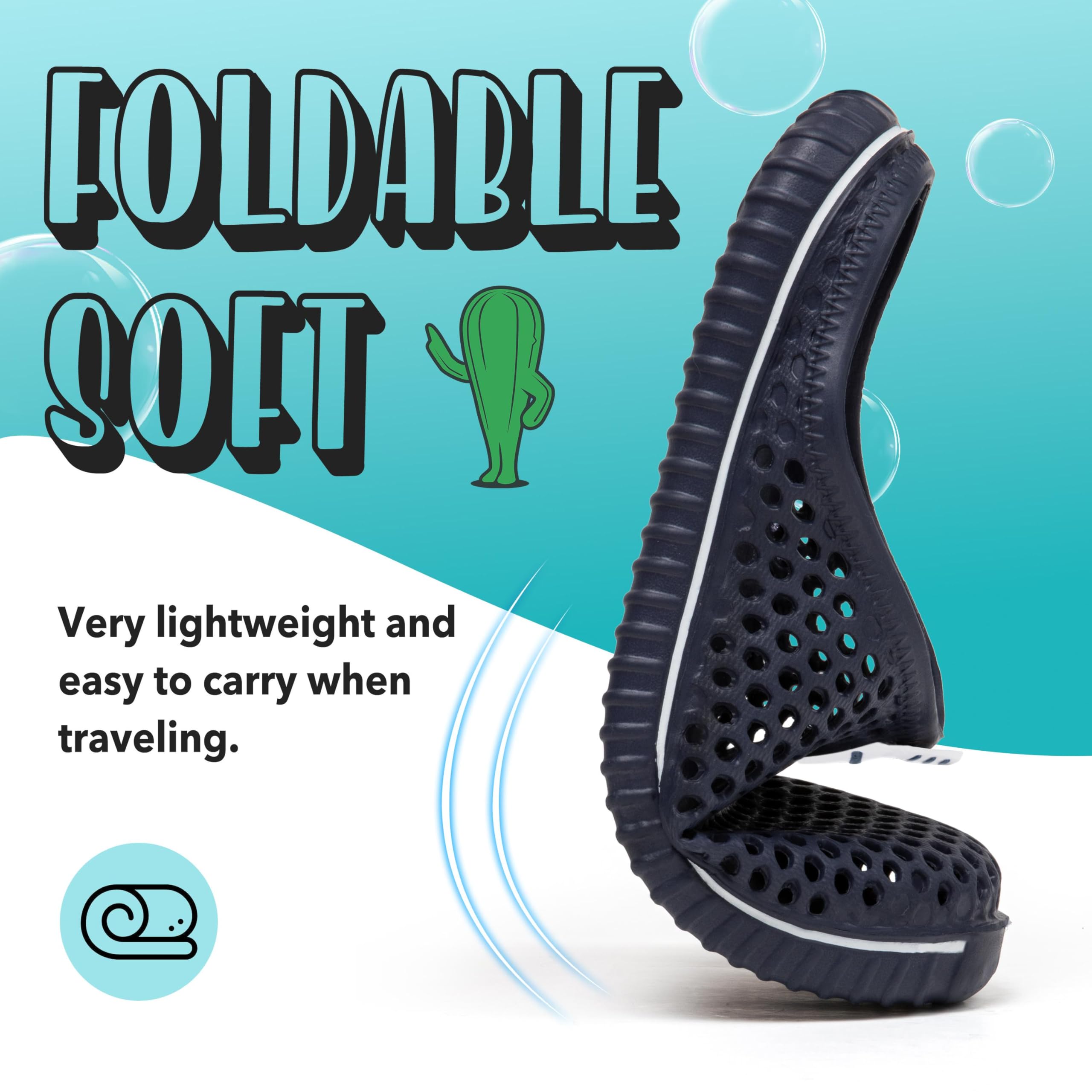 SAGUARO Uomo Donna Spiaggia Traspirante Pantofole Leggero Flessibile Estate Sandali Anti-scivoloso Unisex Clogs Piscina Slippers 36-45EU