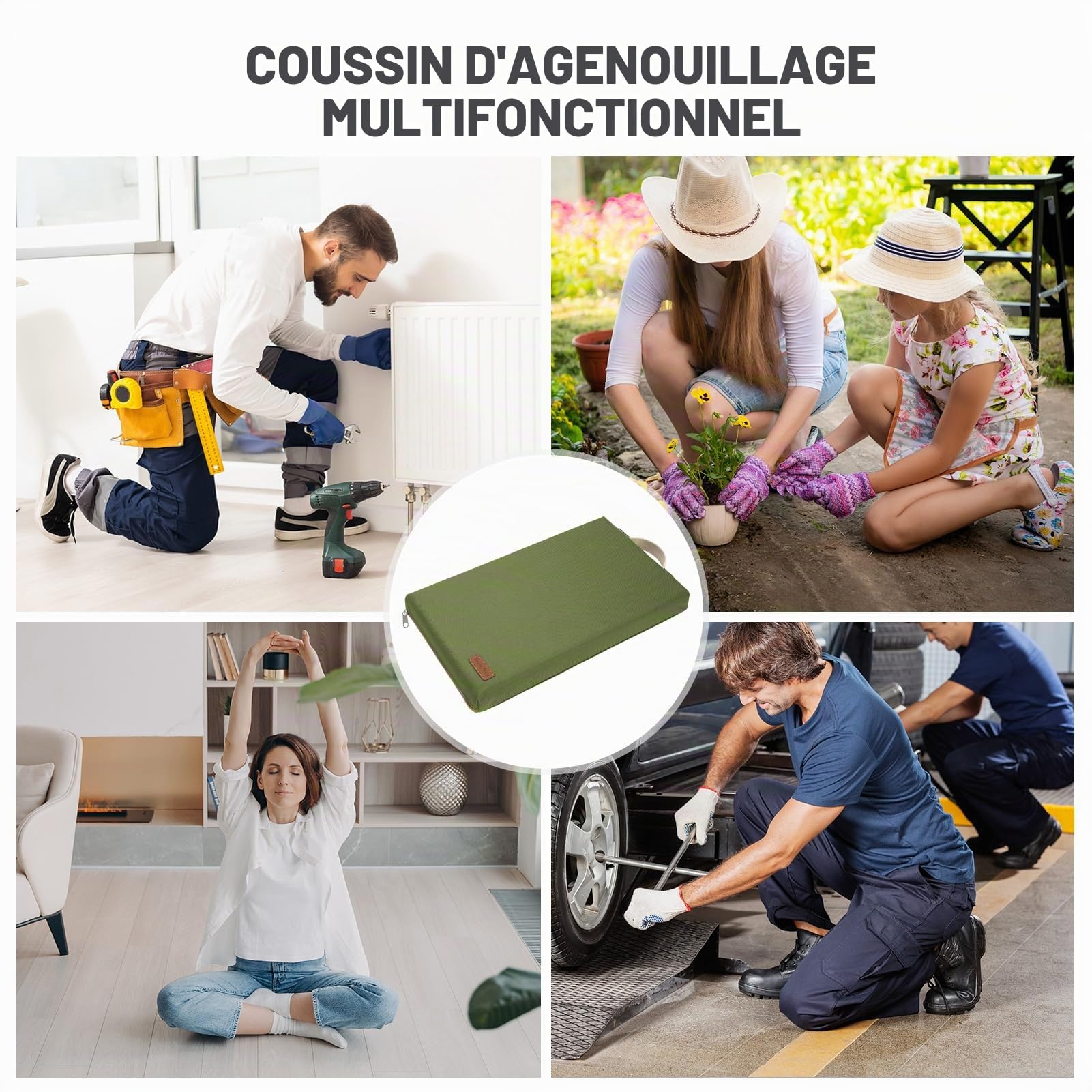 HappyPicnic Grande genou Mat-gardening Repose-genoux Pad