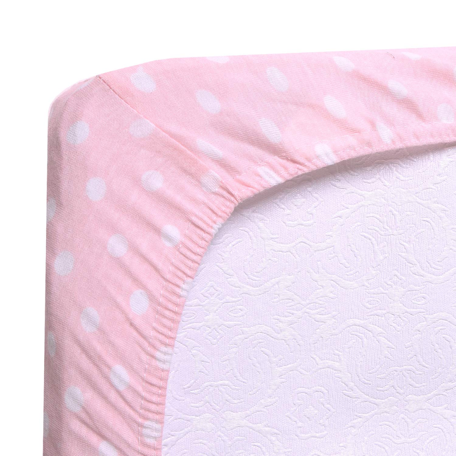 Big Oshi Fitted Mini Crib Sheet for Portable Cribs or