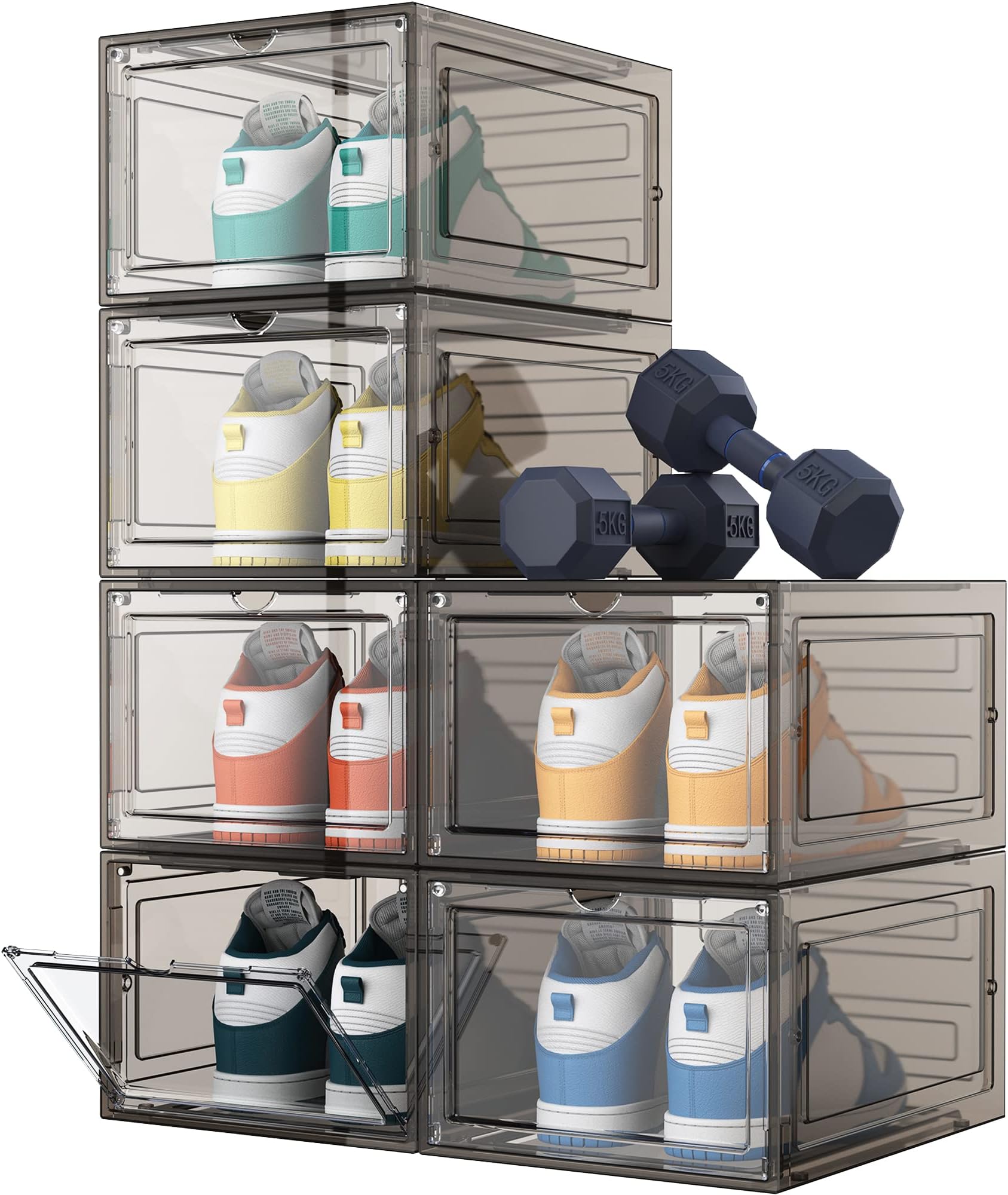 SIMPDIY Shoe Storage, 12 Pack XLarge Shoe Organizer for