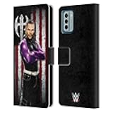 Officially Licensed WWE Jeff Hardy American Flag Superstars Leather Book Wallet Case Cover Compatible with Nokia G42