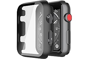 Misxi Apple Watch 2 Case 42mm with Tempered Glass Screen Protector, 2...