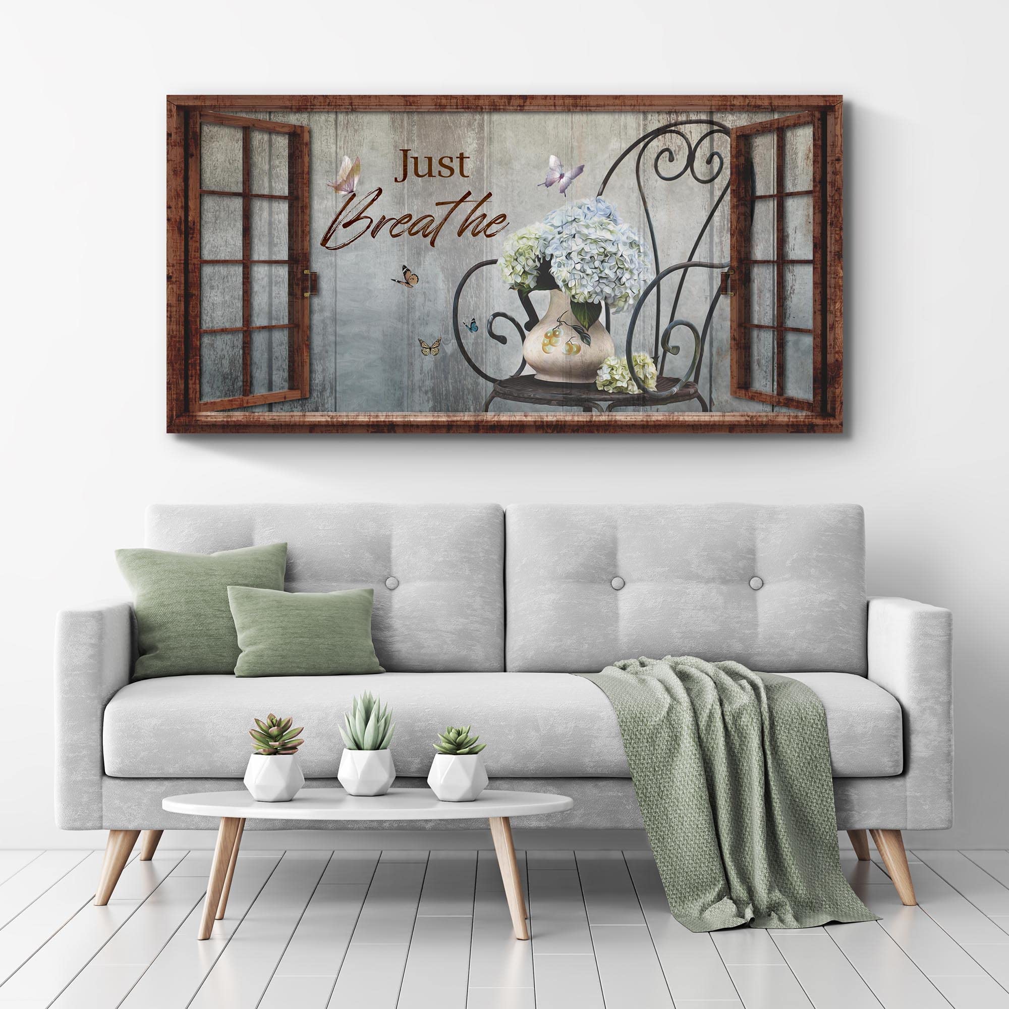 Amazon.com: Tailored Canvases Just Breathe Canvas Wall Art ...