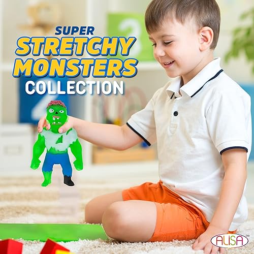 Miniatura 5 de Monster Flex - Juguetes elásticos para niños y niñas, juego de 2, monstruos elásticos espeluznantes, juguetes elásticos para niños, regalos de
