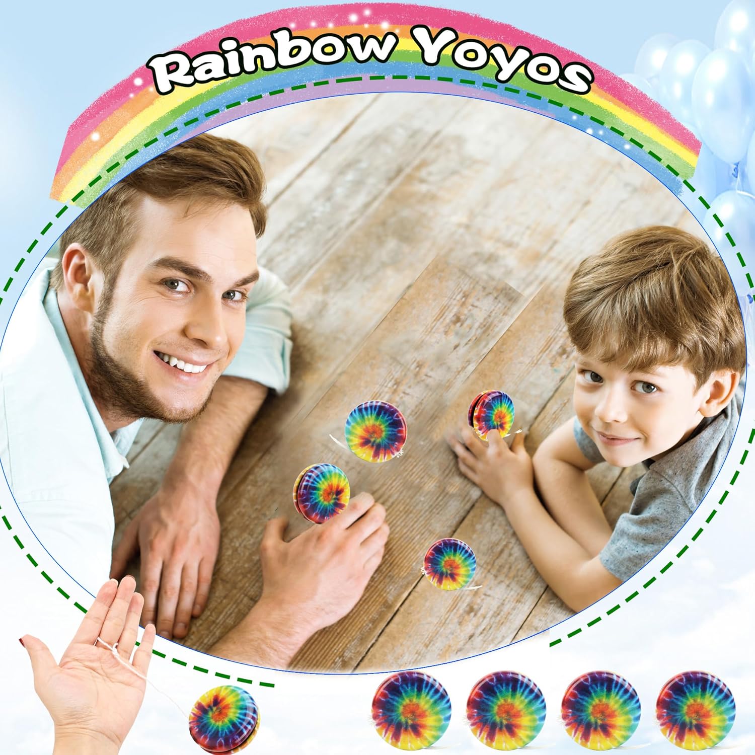 55 Pcs Yoyos for Kids Metal Yo Yo Toys with Colorful Designs Birthday Party Favors Goodie Bag Fillers Holiday Stocking Stuffers Classroom Prizes