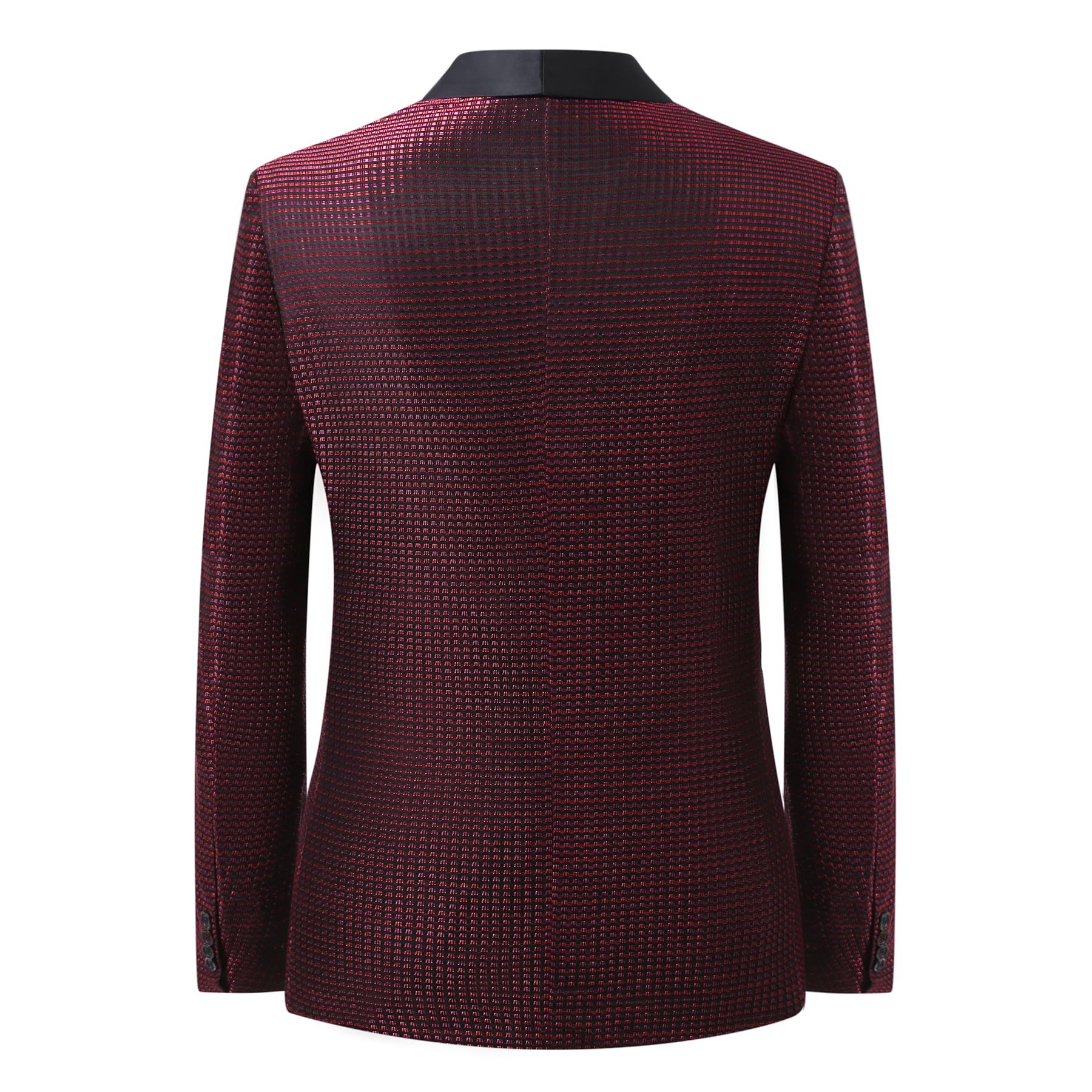 YFFUSHI Blazer Hombre Smoking Elegante Brillante con Cuello de Pico Esmoquin Slim Fit para Cenas Bodas y Galas