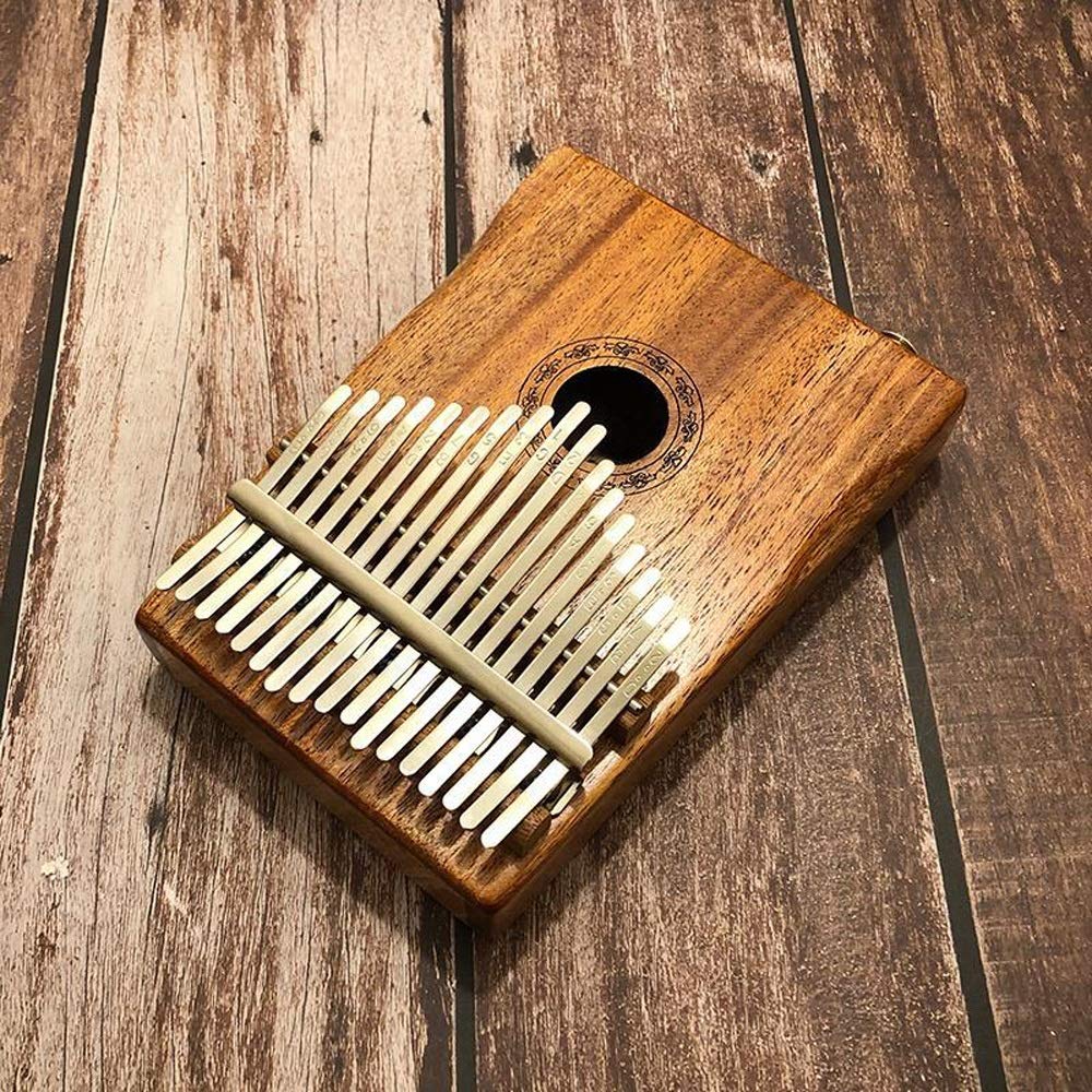 Kalimba - Piano de pulgar de 17 teclas, afinación integrada e instrucciones de estudio, piano de pulgar de 17 tonos, piano de dedo kalimba de chapa completa para adultos, principiantes, piano de dedo