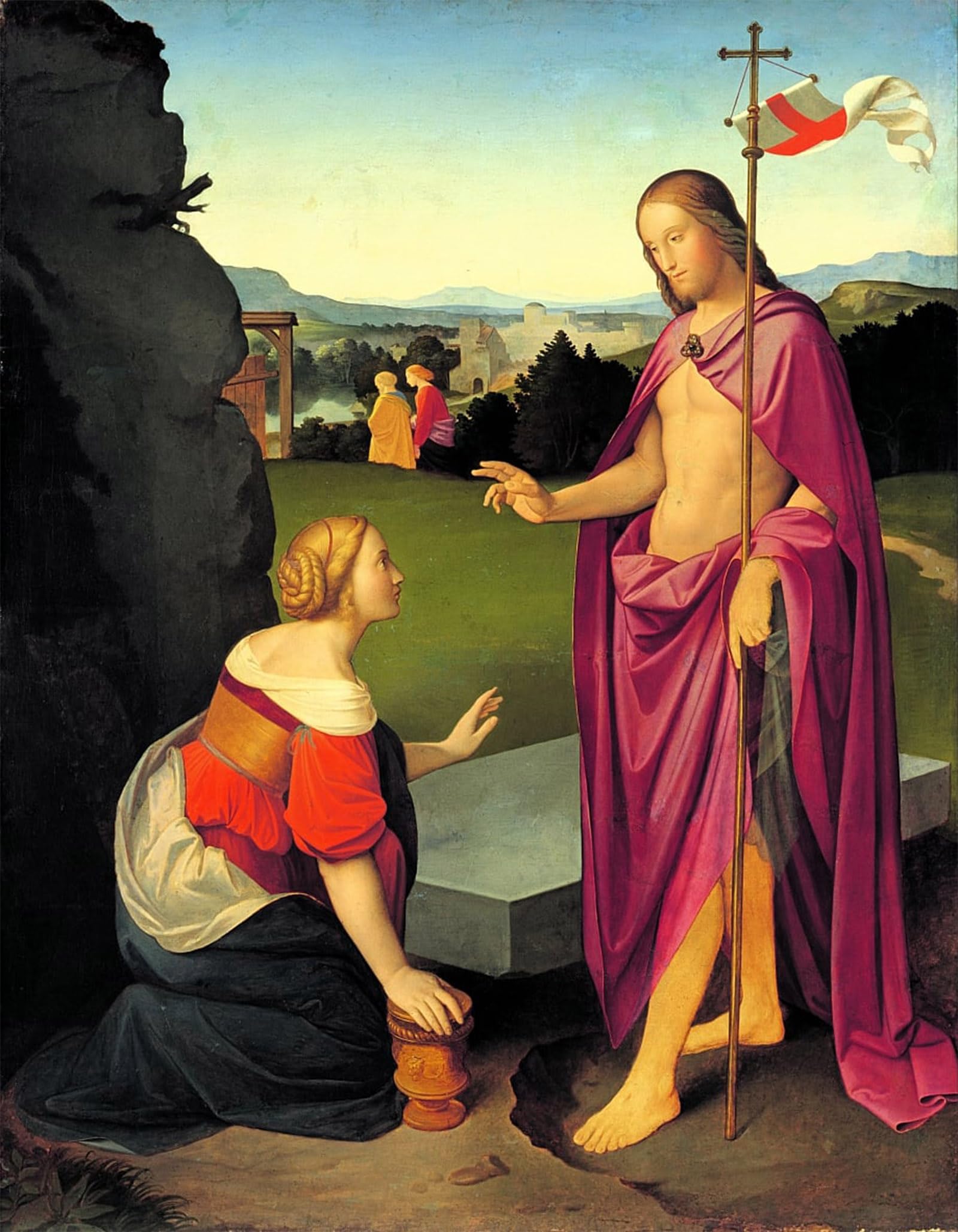 ARTXLXXBN Famous Painting Art Wall Decor Abstract Art Picture Easter Morning by Friedrich Overbeck Animal Pictures for Home Decor 60x90cm