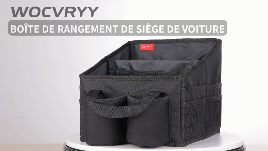Organisateur Voiture WOCVRYY - Détachable, Pliable, Poches Filet, Pour Siège Ou Coffre