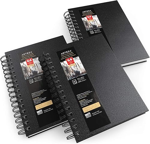 Miniatura 7 de Arteza - Cuaderno de bocetos de acuarela con tapa dura.