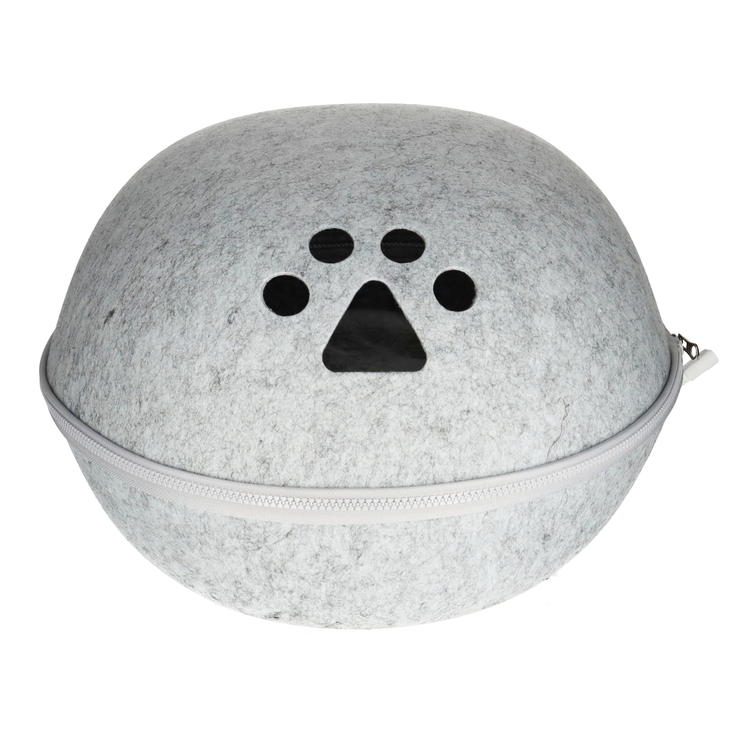 Silvergear® Katzenbett mit Heizung | Heizdecke für Katzen | Katzenklo mit Heizkissen | Katzenhöhle | Katzenspielzeug | 9 Heizmodi | Incl. Funktion Zeitmessung | Grau