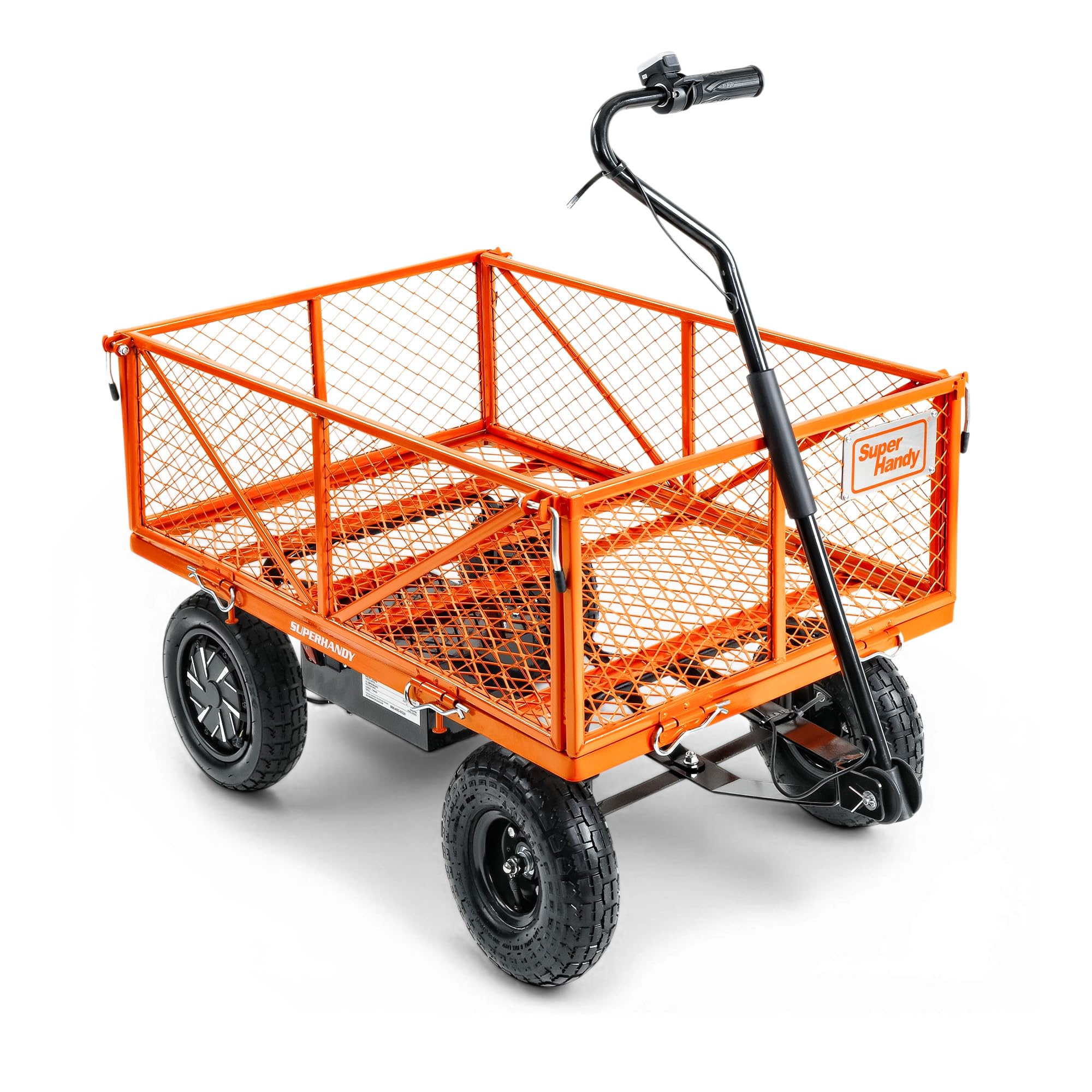 SuperHandy Electric-Assist Garden Cart