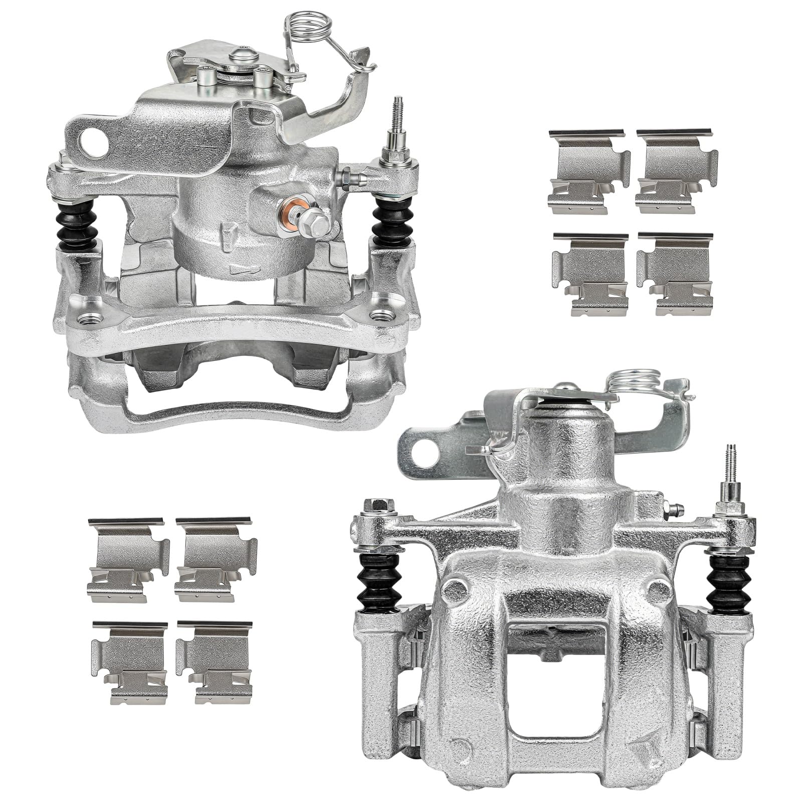 SCITOO 18B5517 18B5516 Rear Left &amp; Right Disc Brake Calipers Assembly w/Bracket for Ford for Transit-150/For Transit-250/For Transit-350/For Transit-350 HD