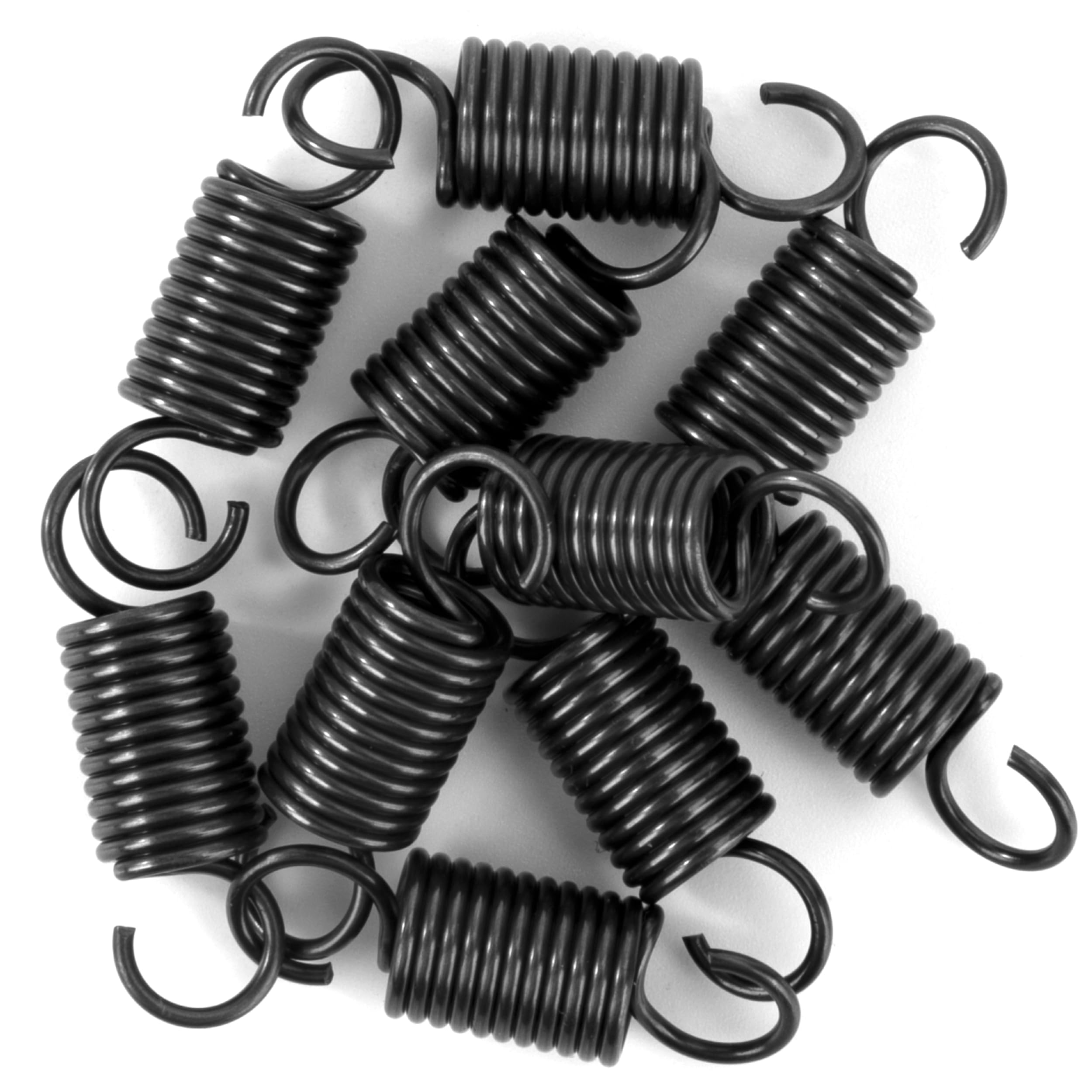 Sprężyny przedłużające 25 mm Sprężyny naciągowe z hakiem Fortepian Wire Sprężyna Średnica zewnętrzna 8mm Średnica drutu 1,0 mm Siła Sprężyna 2,5 kg 10 sztuk