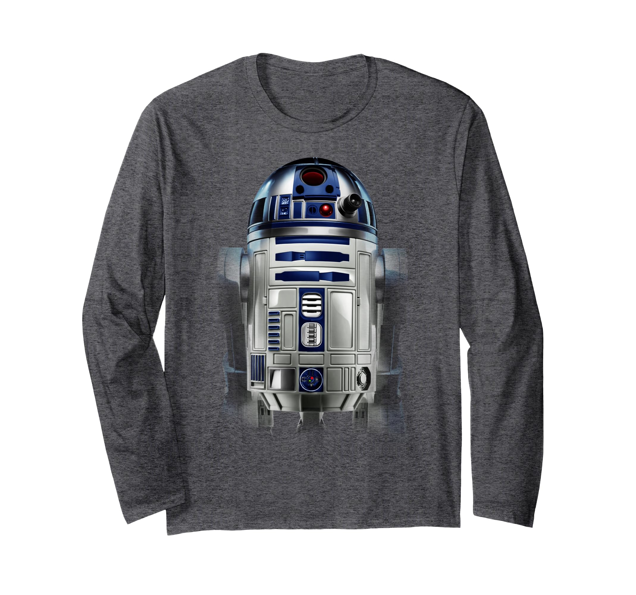 Star Wars R2-D2 Hi-Res Photo Pose Graphic Long Sleeve Tee Long Sleeve T-Shirt