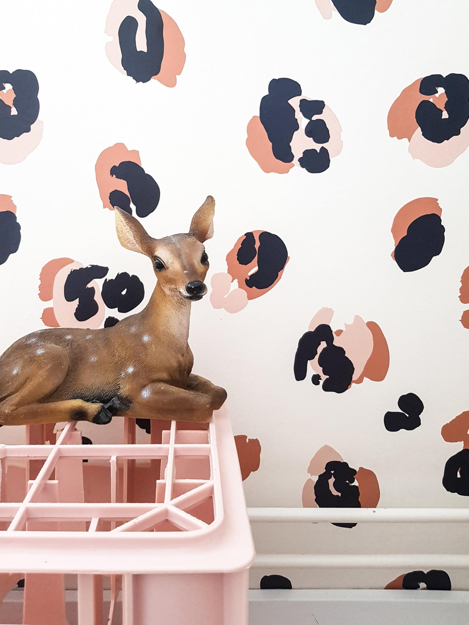 Roomblush Orange / Copper - Leopard - Non-Woven Wallpaper - Children's Room - 200 Cm X 285 Cm - Rb227