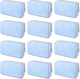 SOIDRAM Bolsa de maquillaje a cuadros 12PCS B...