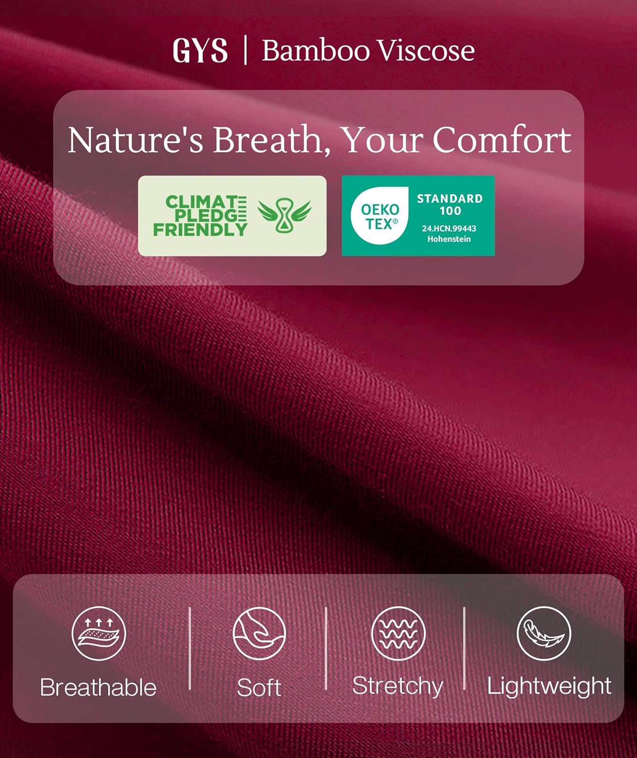 LazyCozy Bamboo Viscose Nightgowns for Women, Soft Night Shirts for Women Sleepwear, Summer Sleeveless V Neck Tank Pajama - Image 5