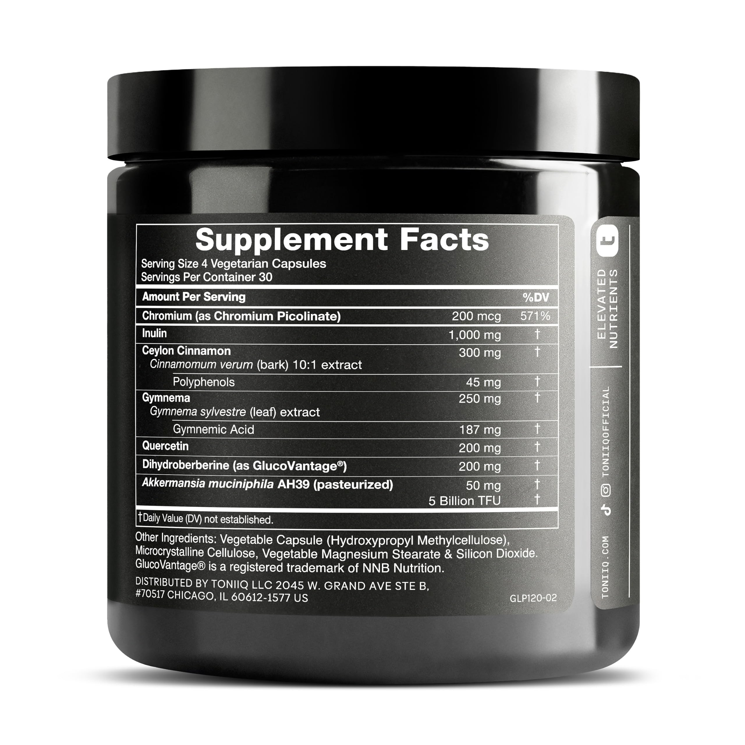 Toniiq GLP-1 Support – with GlucoVantage® Dihydroberberine and Akkermansia — Amazon image 2