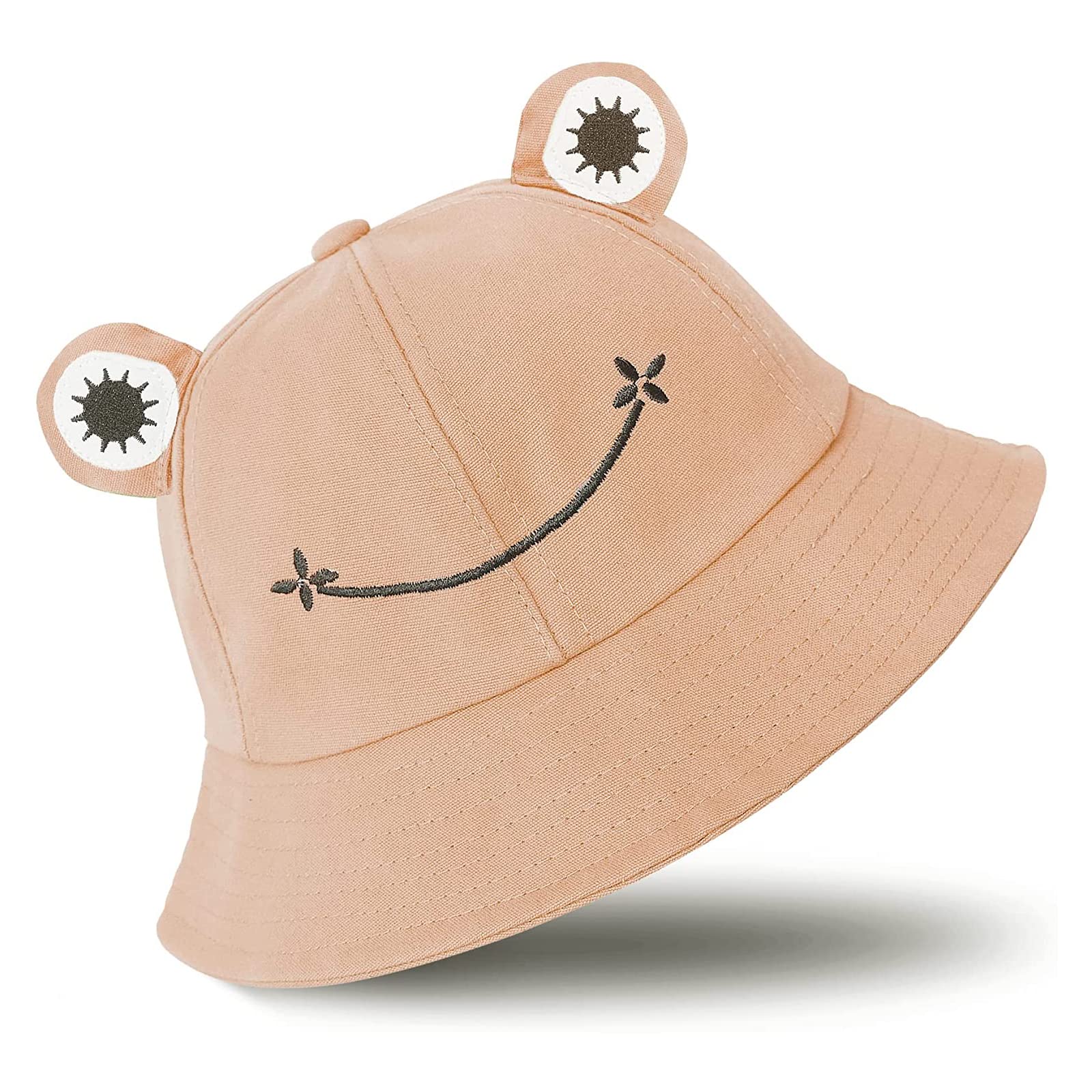 Frog Hat- Cute Frog Bucket Hat for Women Men Teens Summer Outdoor Beach Sun Hat Travel Packable Fisherman Cap - Pink