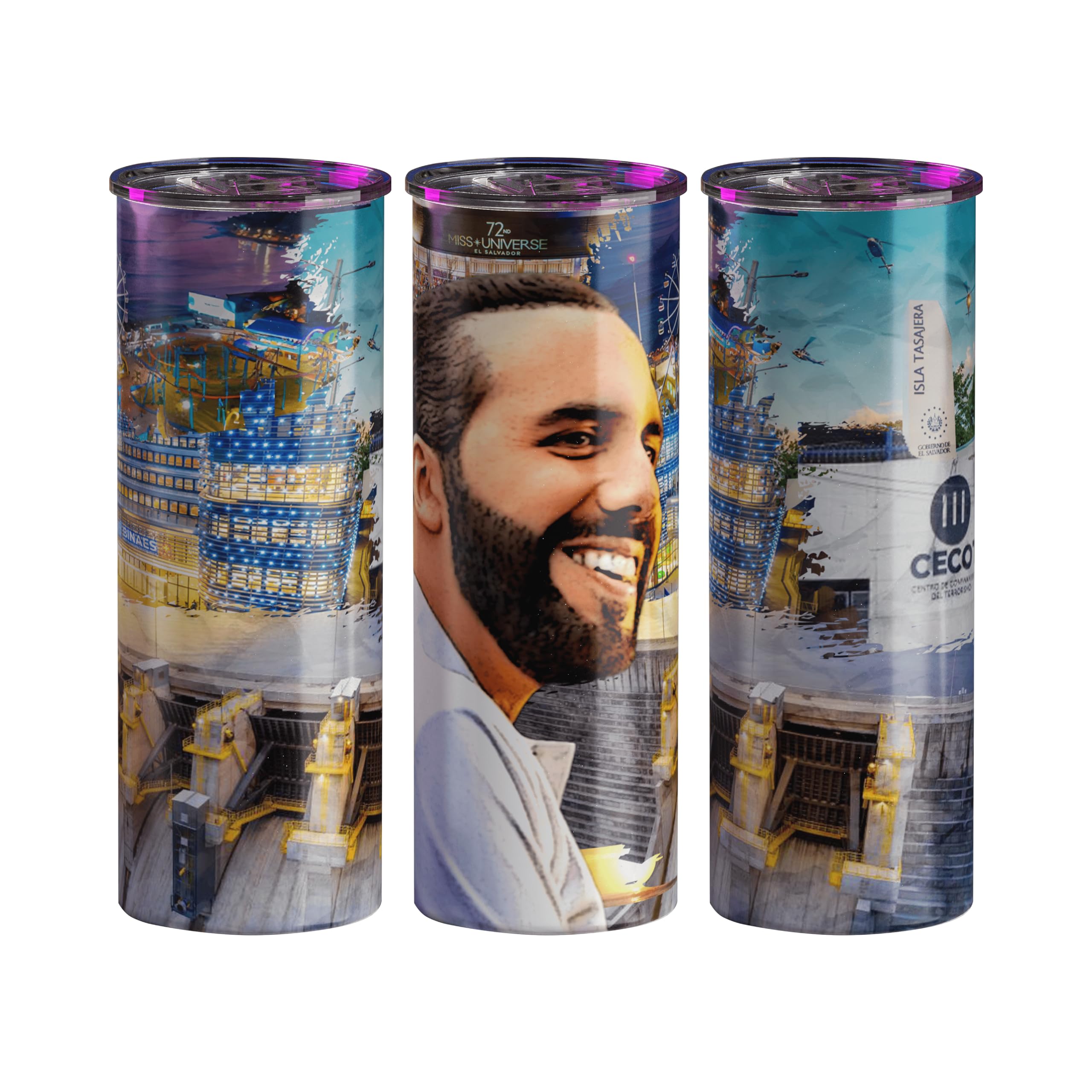 Gobelet termo Nayib Bukele 591 ml une idée cadeau originale