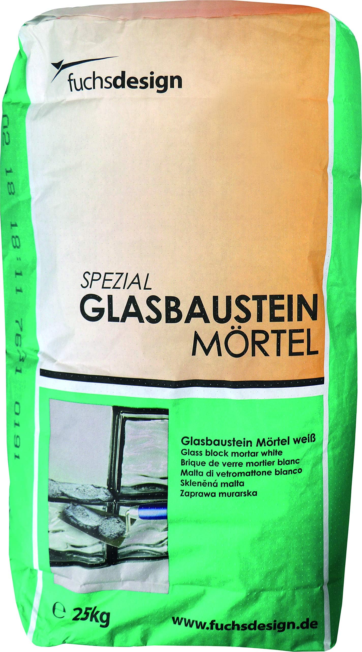 FUCHS special mortar SGM 5 for glass blocks - mortar and grout in one - 25 kg