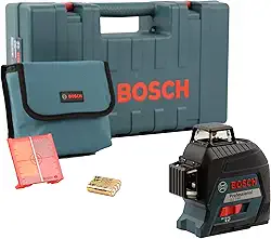 Bosch Nível laser de linhas GLL 3-80 80m 360º com maleta e bolsa de proteção