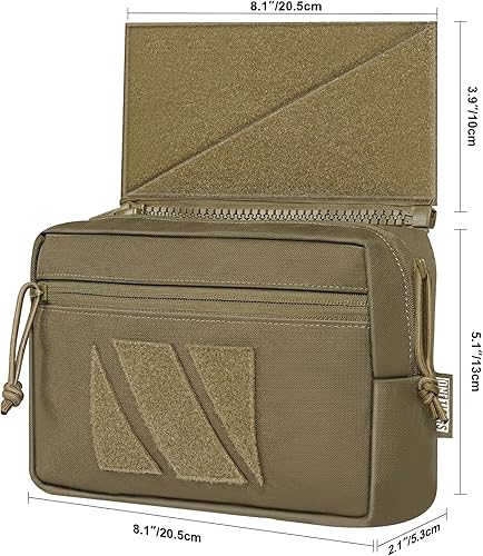 Miniatura 8 de OneTigris Dangler Plus1S - Bolsa táctica para herramientas de administración con panel de gancho y bucle para chaleco, aparejo, equipo de transporte