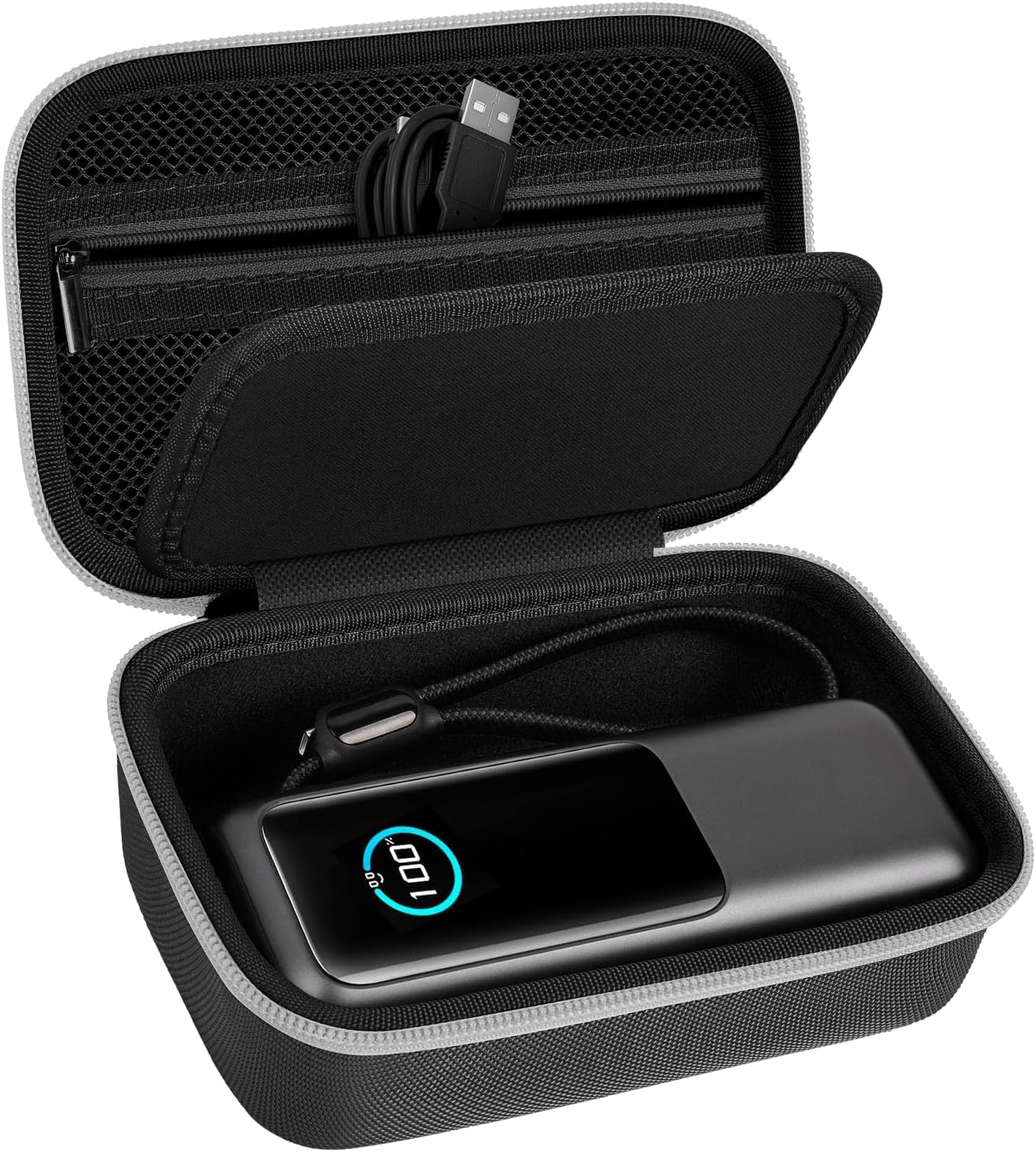 Case Compatible with Anker Prime Power Bank, 27,650mAh 3-Port 250W& for Prime USB C Charging Station, Storage Travel Holder for Anker Prime Charging Base, Portable Chargers, Cable, Adapter (Box Only)