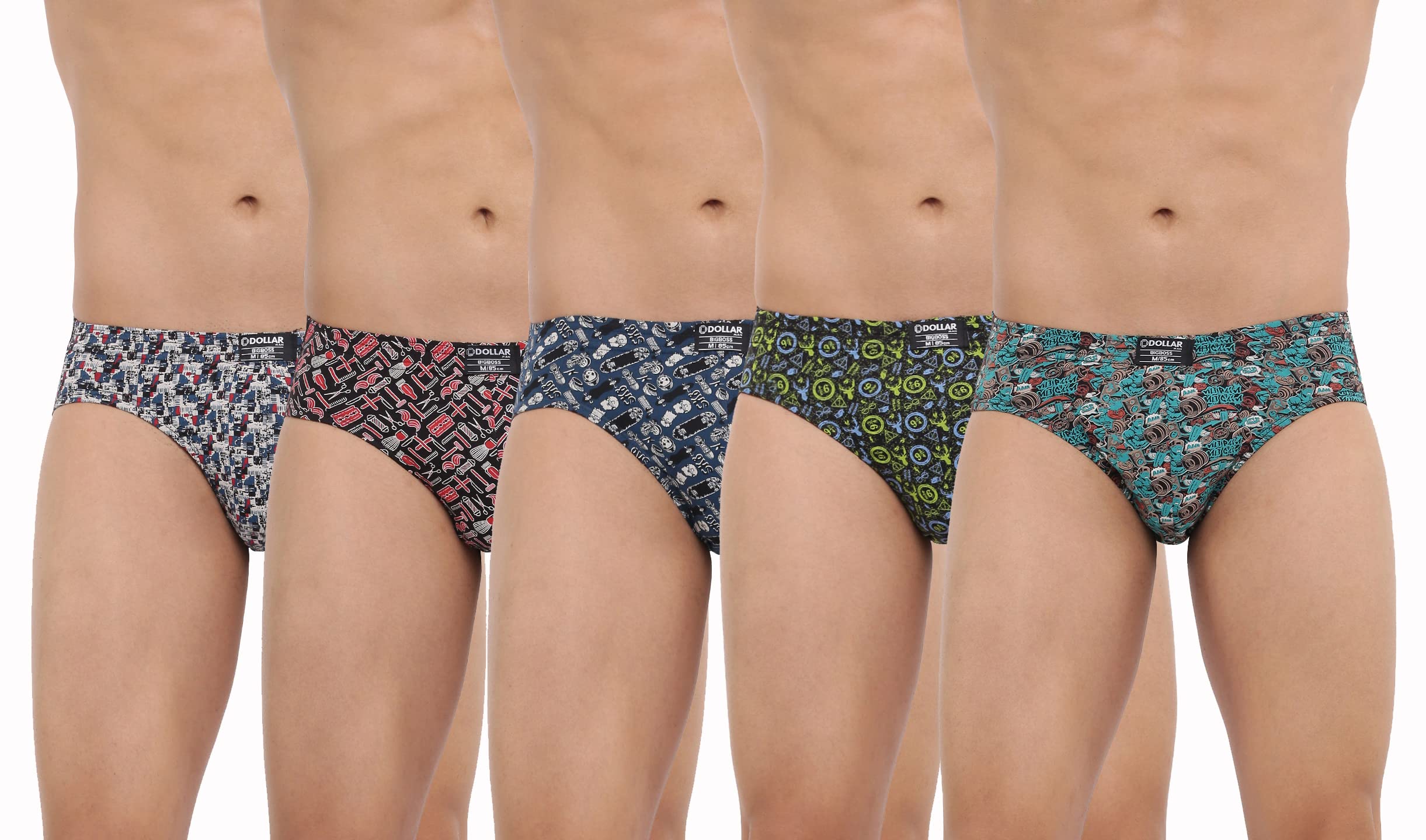 dollar bigboss Men's Cotton Modern Regular Graphic Brief-picture-20