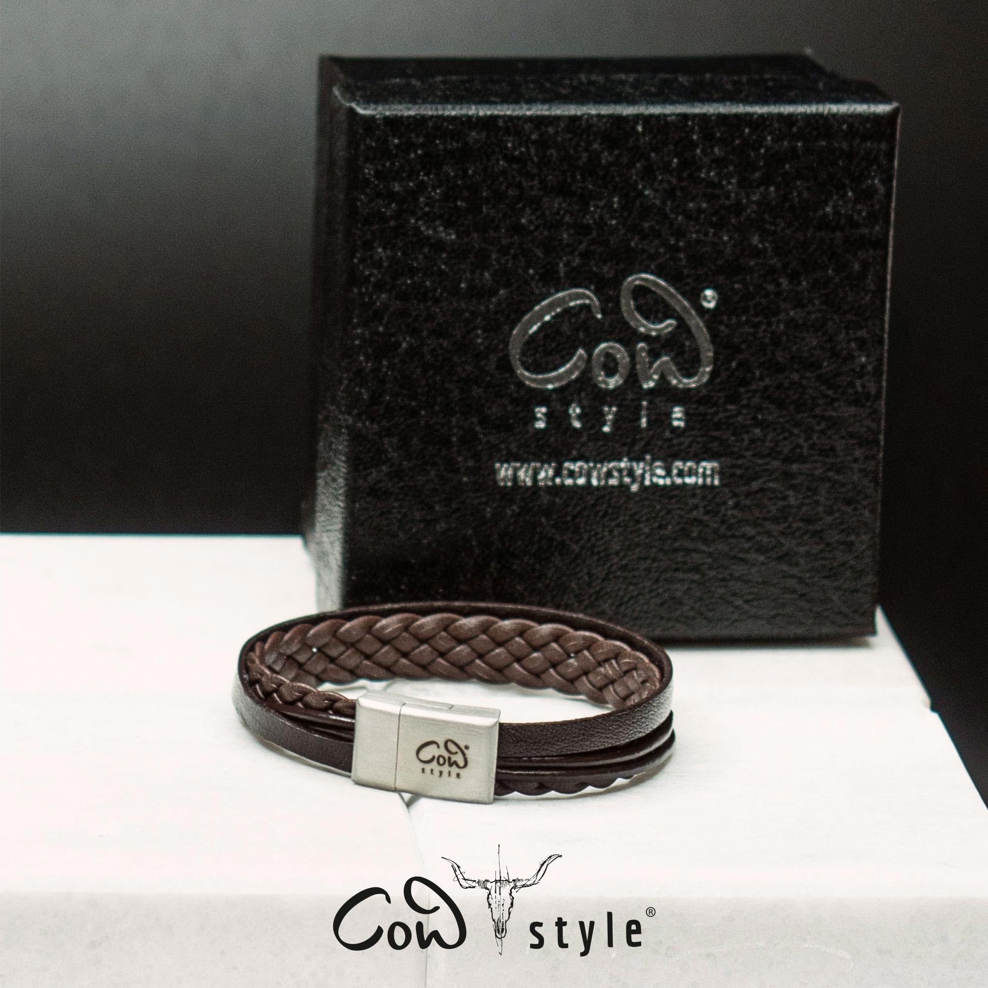 Lederarmband Herren mit Gravur - Personalisierbar mit Namen oder Datum - in braun oder schwarz - Geschenk zum Valentinstag - Männerarmband für Papa