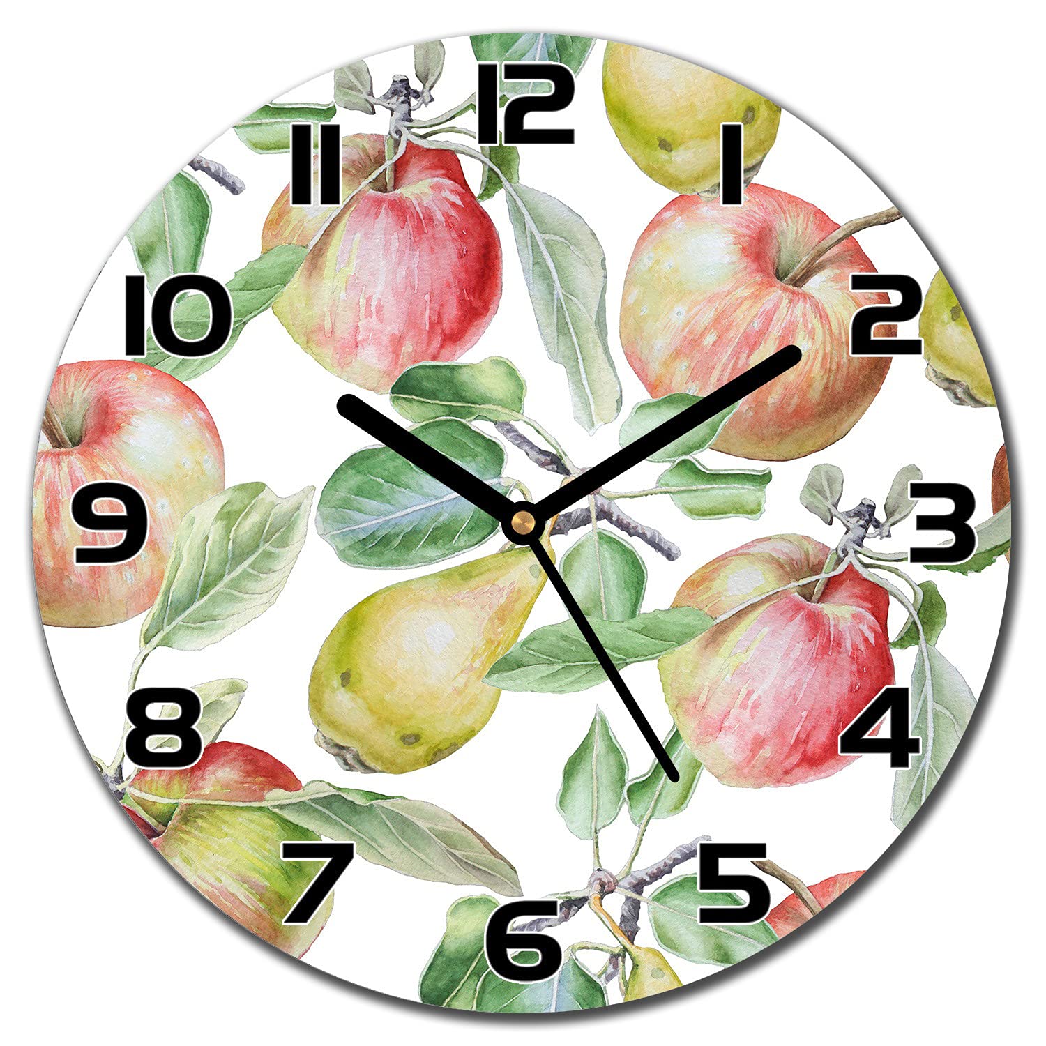 Horloge en verre murale pour décorer un salon moderne et lumineux
