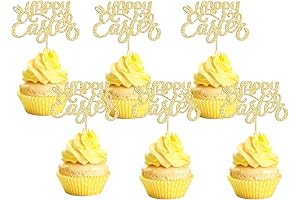 Sparkling Easter Cupcake Toppers for Your Celebrations