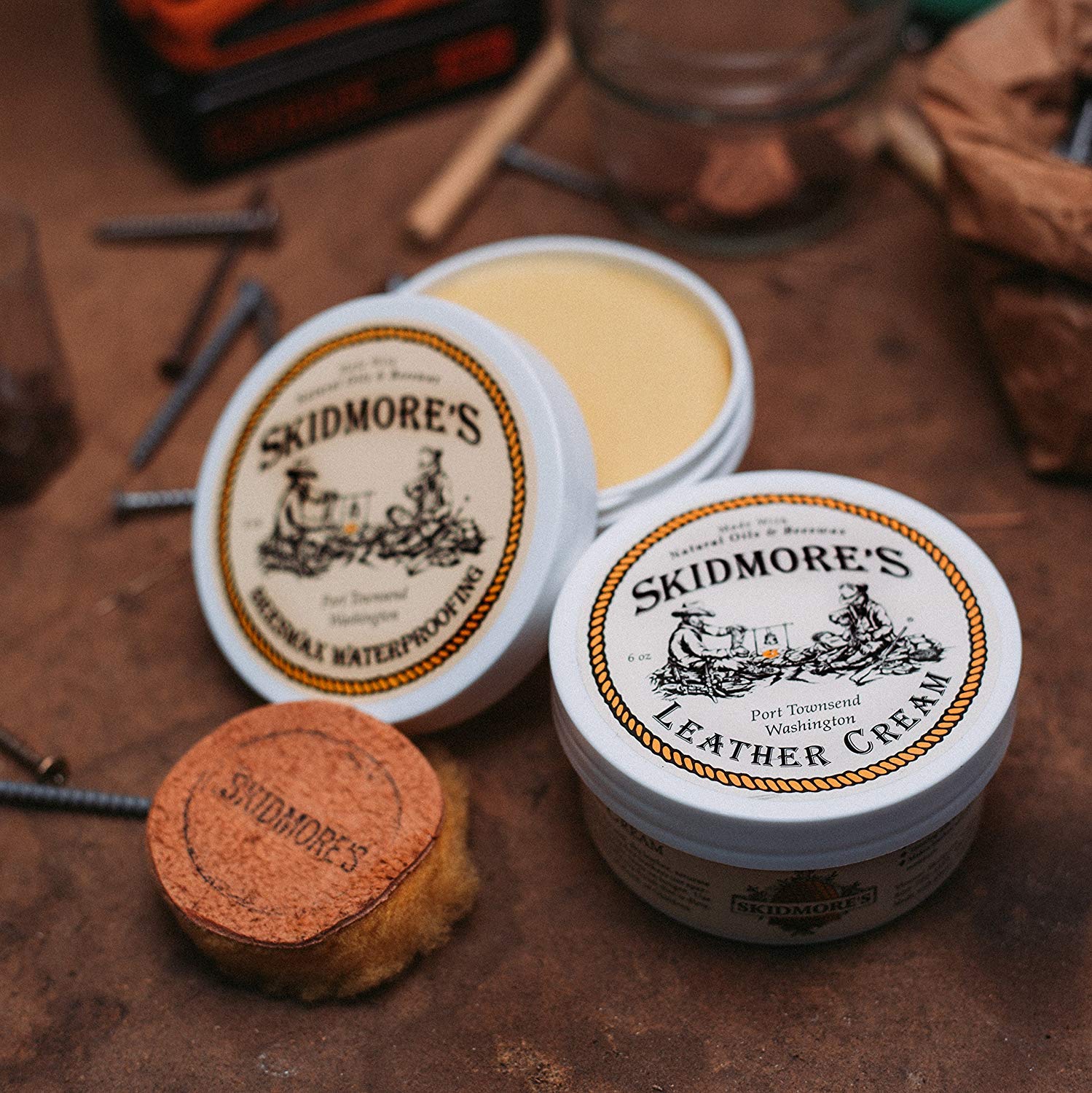 Skidmore's Cuidado de Vaquero de Cuero Edición Juego de Regalo
