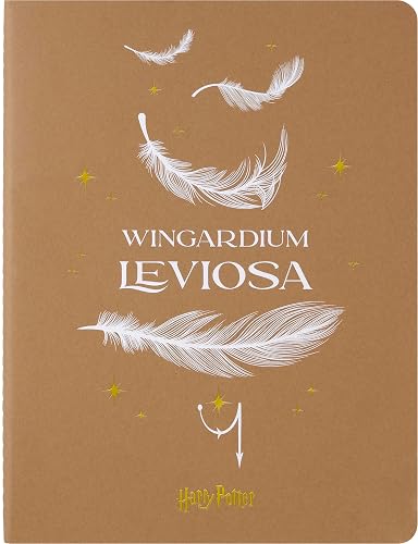 Moleskine Wizarding World Harry Potter Spells Kollektion Wingardium Leviosa Cahier Journal, Liniert Notizheft, Phosphoreszierendem Hardcover mit Sichtbaren , Extragroßes Format 19 x 25 cm