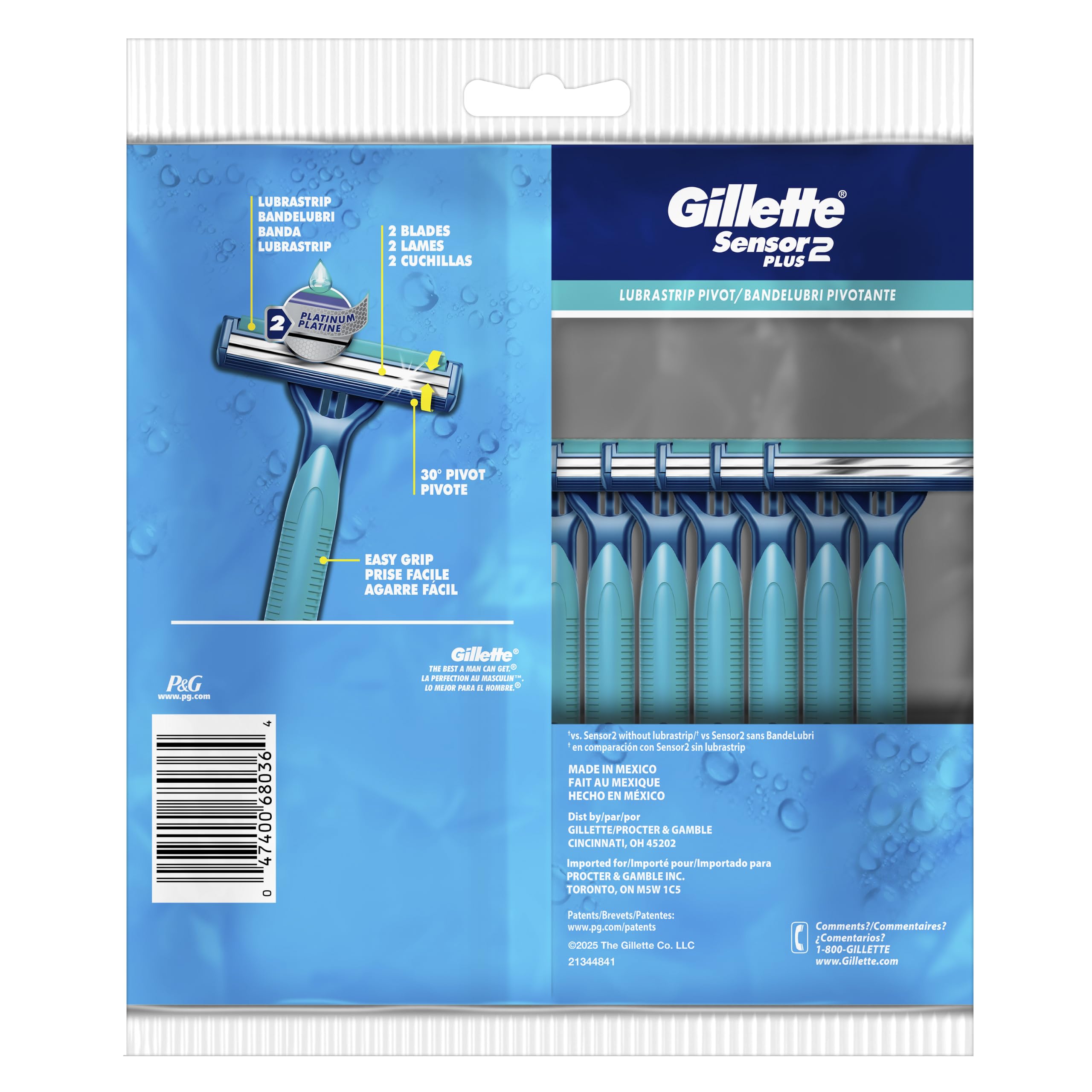 Gillette Sensor2 Plus Razor - 21 Blades -3 Gillette Sensor2 Plus Razor - 21 Blades -3