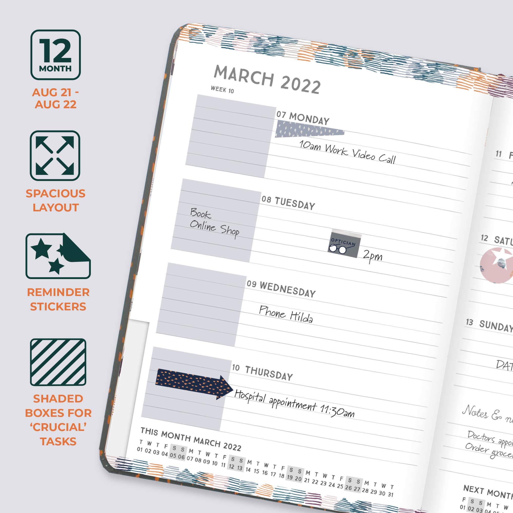 Boxclever Press Perfect Year Luxury 20212022 Diary. Stunning Academic