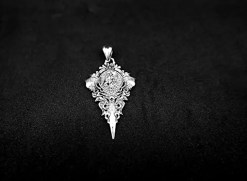 Miniatura 4 de 925 Sterling Silver Saint St Michael Pendant Protect Catholic Amulet Jewelry