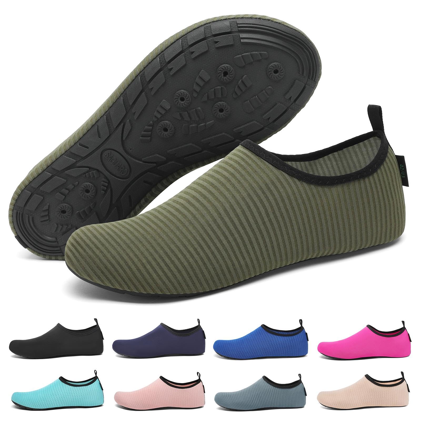 SAGUARO Escarpines Secado Rápido con 7 Agujeros de Drenaje para Hombre Mujer Gr.36-47