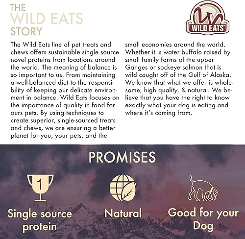 Miniatura 8 de Water Buffalo Horn - Huesos y masticables para perros (todo natural, proteína de fuente única, golosina para perros sin granos, masticables de larga