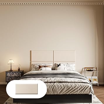 Peel and Stick Headboard Panels Pack of 1 Upholstered Wall Cushions, Self-Adhesive Stick-On Headboard for Bedroom & Living Room, 23.6" x 11.8" Padded Wall Panels for Bed, Sofa & Home Decor